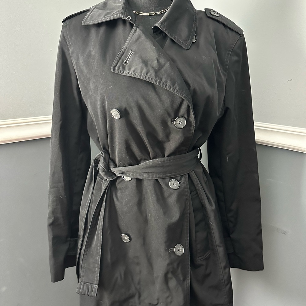 Black trench coat